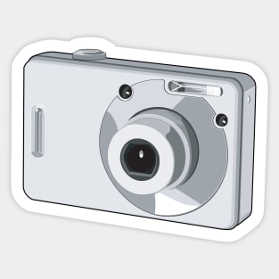 Point and Shoot Digital Camera Retro Sticker